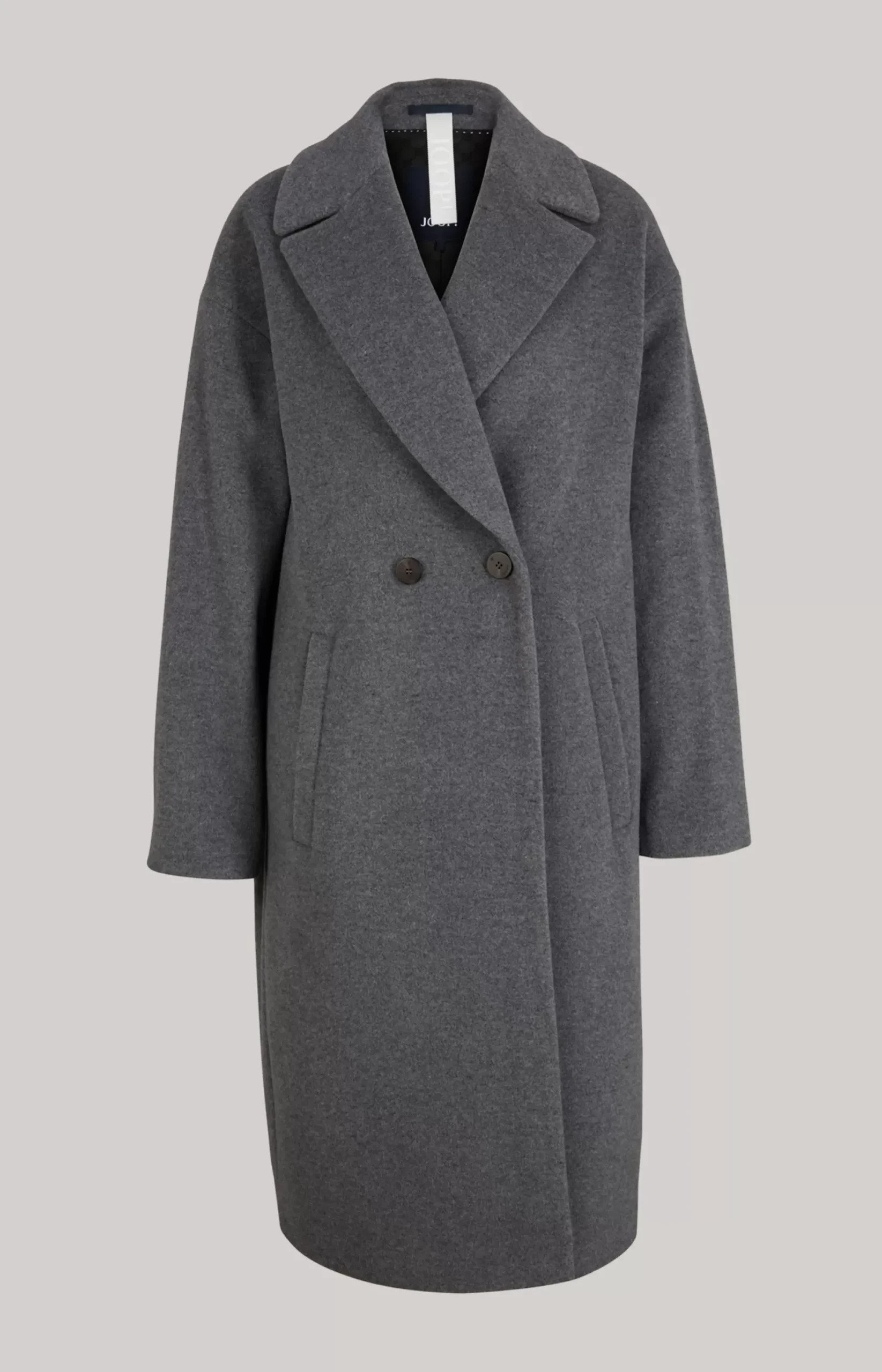 New JOOP! Wool Mix Coat in Grey Melange dark grey melange